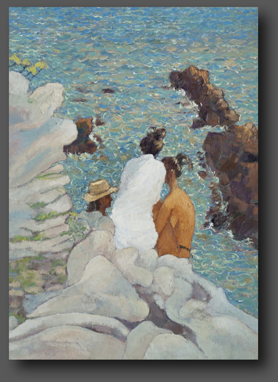 Antibes. Les trois filles 70x50cm